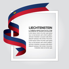 Liechtenstein flag background