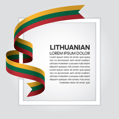 Lithuanian flag background