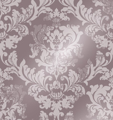 Luxury classic ornament on grunge background Vector. Baroque intricate design illustrations