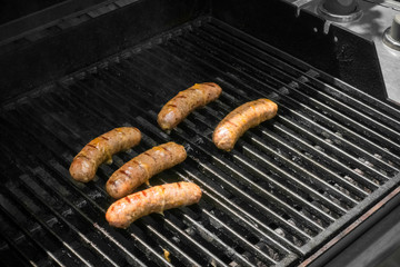 Sausage on grill