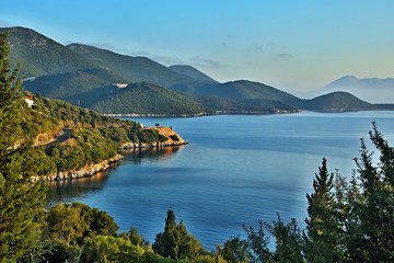 Greece, the island of Ithaki -seacoast near Kioni