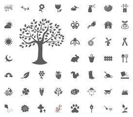 Tree icon. Spring vector illustration icon set.