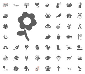 Flower icon. Spring vector illustration icon set.
