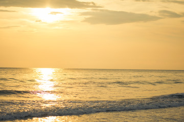sunset on sea beach