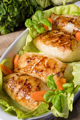 Cabbage rolls with minced meat filling