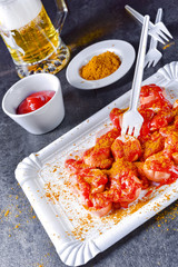 curry bockwurst with beer