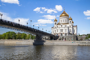 Fototapeta premium Cathedral of Christ the Savior in Moscow, Russia