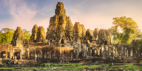 Ancient temple Bayon Angkor Siem Reap, Cambodia