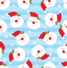 santa cute pattern