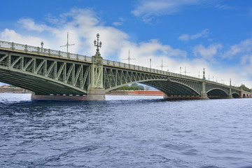 Russia. Petersburg. Troitsky bridge