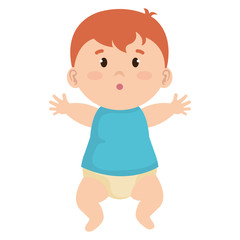 little boy baby icon vector illustration design