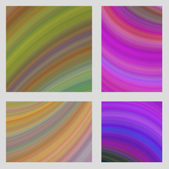 Obraz premium Colorful abstract curved digital art page background set