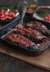 Баклажаны с фаршем