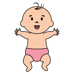 little boy baby icon vector illustration design