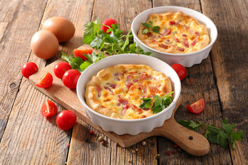 quiche with ham and cream