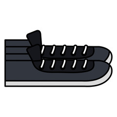 shoe style young icon vector illustration design