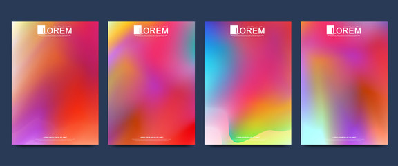 Obraz premium Modern template for brochure Leaflet flyer advert cover catalog magazine or annual report.. Abstract fluid 3d shapes trendy liquid colors backgrounds. Colored fluid graphic composition.