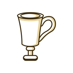 Big Glass Coffee Shop Illustration