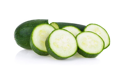 Fresh zucchini isolated on a white background