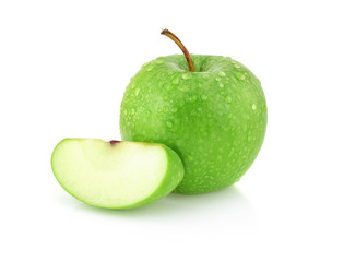 Green apples Isolated on a white background