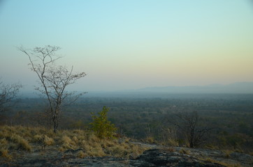 Fototapeta na wymiar The African sunrise. Zimbabwe