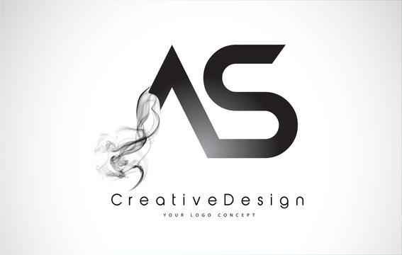 AS Letter Logo Design. Creative Icon Modern Letters Vector Logo.