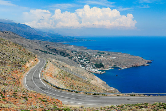 Sur les routes de Chora Sfakion au sud de la Crète