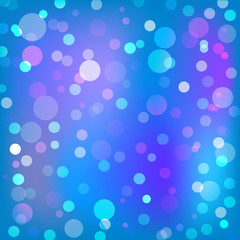 Beautiful blue and purple bokeh background texture.