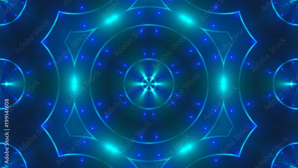 Aufkleber abstract image of club lights. 3d rendering digital backdrop