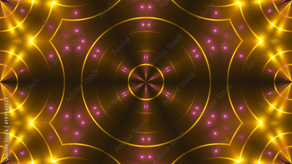 Poster abstract image of club lights. 3d rendering digital backdrop