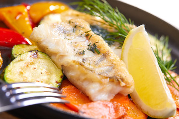 fish with vegetables