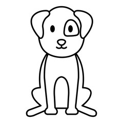 dog bred pet friendly vector illustration design