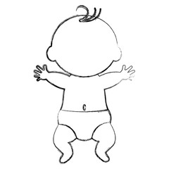 little boy baby icon vector illustration design