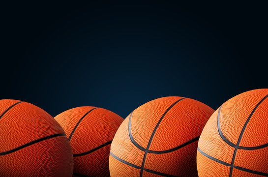 Basketball background with copy space