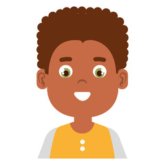 happy little boy character vector illustration design