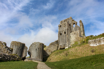 Fototapeta na wymiar English castle ruins