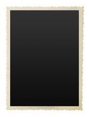 Old paper on white background.