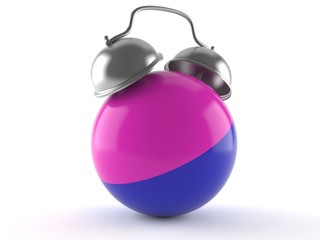Paintball ball with alarm clock