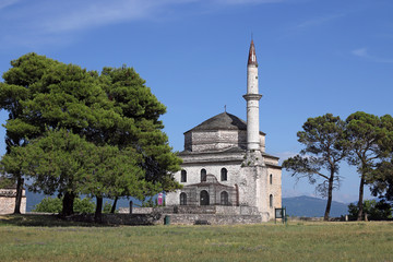 Aslan Pasha mosque Ioannina Greece summer season