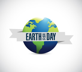 earth day sign stamp Illustrator. design graphic. isolated