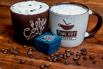 cup of coffee with milk