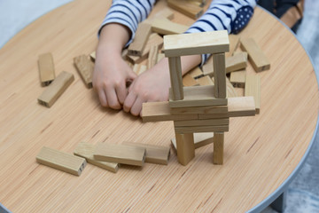 children wooden toys. play games. children activities. 