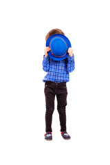 Little boy with blue hat