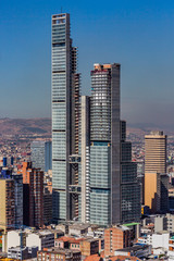 Naklejka premium Bogota Skyline cityscape capital city of Colombia South America