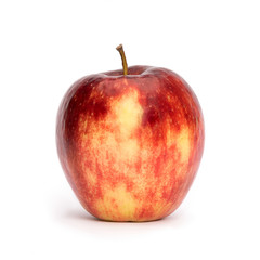 Red apple on white background 