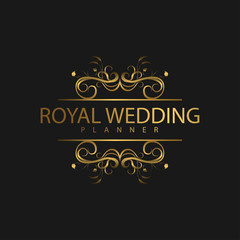 Logo Luxury with Golden Color