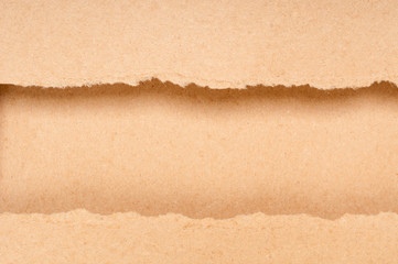 Brown torn paper with copy space