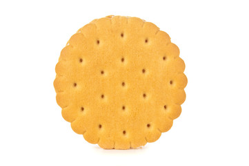 Cookie close up isolated on white background