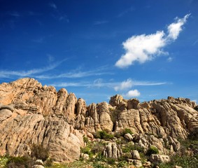 Fototapeta na wymiar Monumenti di granito, Caprera, Sardegna