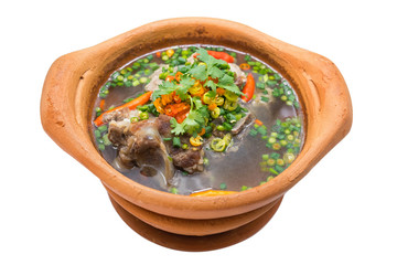 hot and spicy pork soup